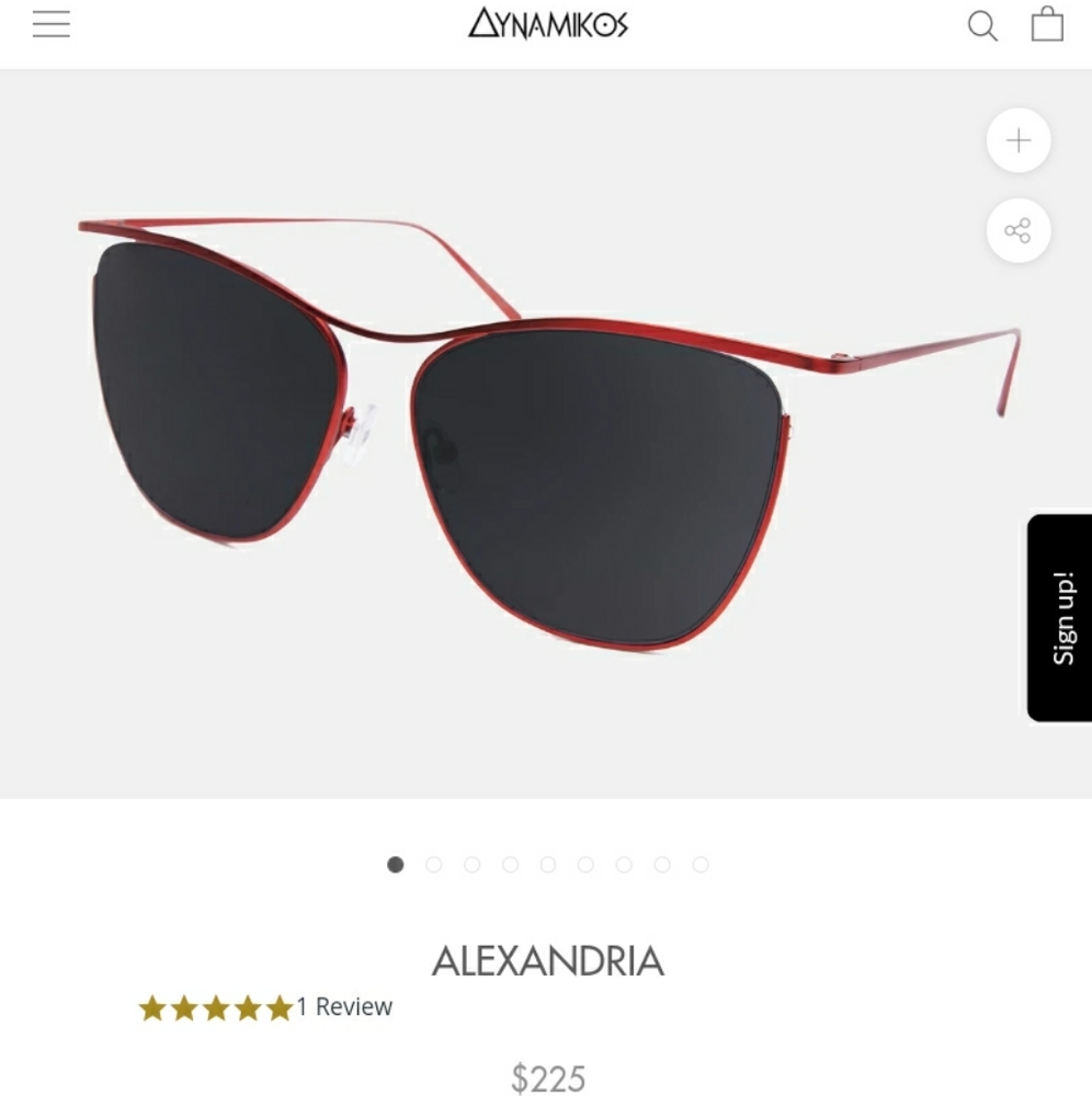 Red Cat Eye Aviator Sunglasses